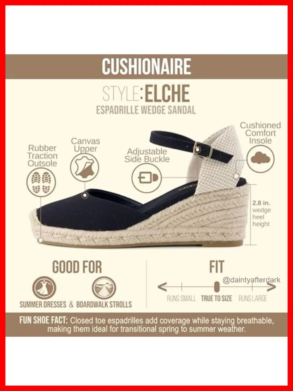 Closed Toe Wedge Espadrilles Sandals for Women with Adjustable Buckle Ankle